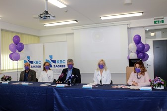 Obilježavanje Ljubičastog dana u KBC-u Zagreb /25. ožujka 2021. 